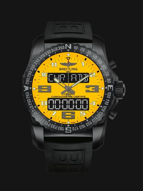 breitling cockpit chronograph yellow price|Breitling cockpit b50 price.